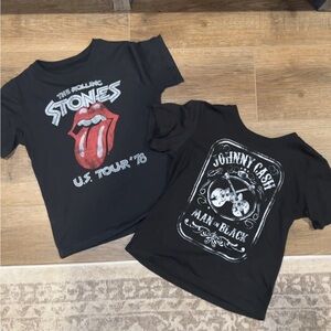 The Rolling Stones Black Kids' T-Shirts Set